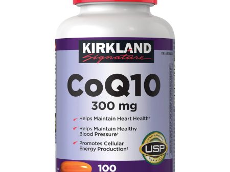 Kirkland Signature CoQ10 300 mg, 100 Softgels Hot on Sale