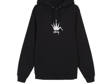 Stussy Old Crown Hoodie - Black on Sale