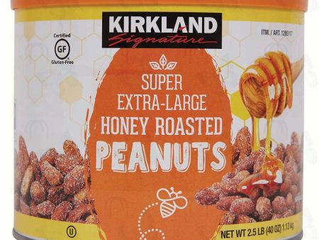 Kirkland Signature SUPPER Extra Large Honey Roasted Peanuts 40 Ounce , Online