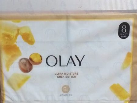 Olay Ultra Moisture Shea Butter Beauty Bar with Vitamin B3 Complex, (848g) 8 bar soap Fashion