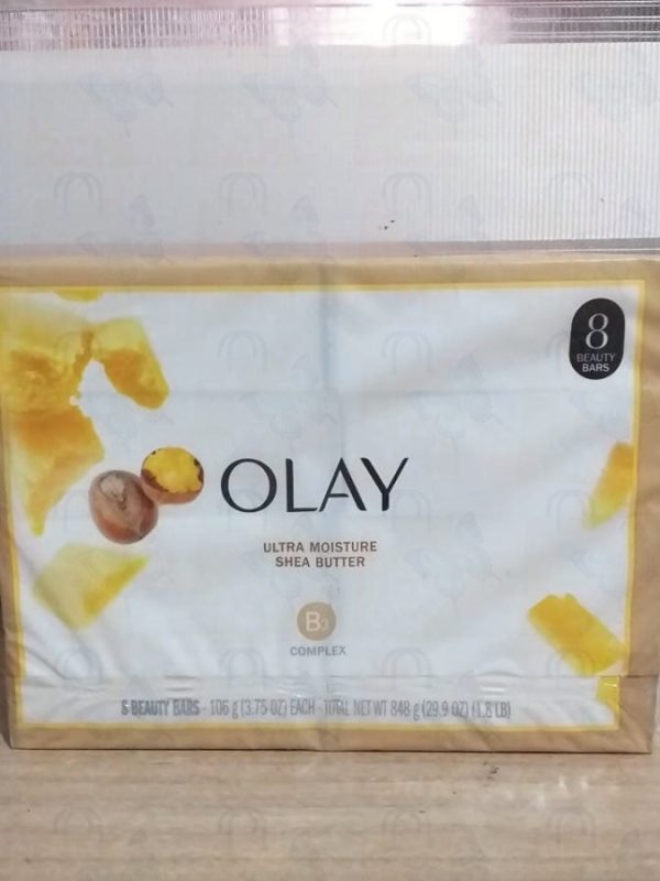 Olay Ultra Moisture Shea Butter Beauty Bar with Vitamin B3 Complex, (848g) 8 bar soap Fashion