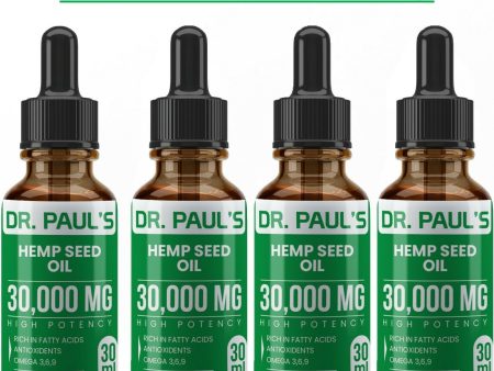 Hemp Oil Extract For Pain Relief, Stress , Anxiety, Sleep - 4 PACK 30,000 mg For Cheap