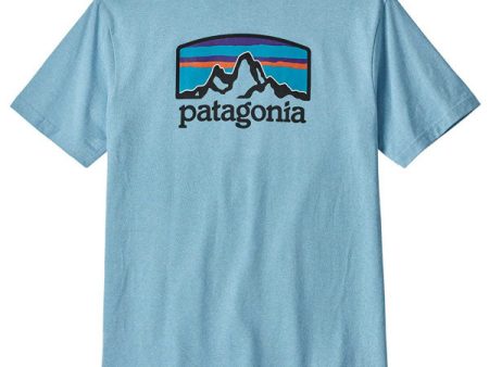 Patagonia Men s Fitz Roy Horizon Responsibili-Tee - Break Up Blue Hot on Sale