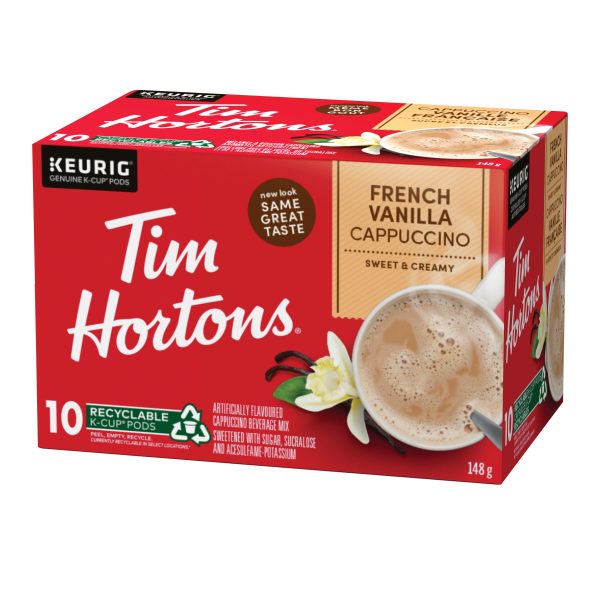 Tim Hortons French Vanilla Cappuccino K-Cup Pods, 60-count Fashion