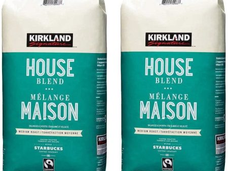 Kirkland Signature Roasted by Starbucks House Blend Coffee, (2 lb), 2-pack Sale