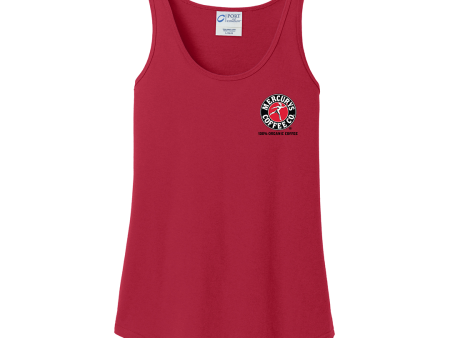 Mercurys Coffee Red Tank Top (Womens) Discount