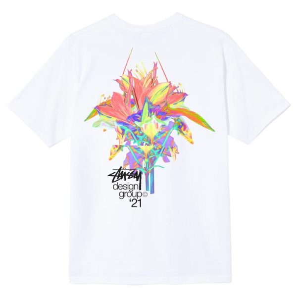 Stussy Design Group 21 Tee - White For Cheap