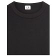 DIAGONAL FLEECE LENS CREW SWEATSHIRT IN BLACK For Cheap