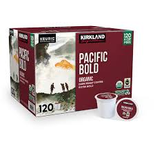 Kirkland Signature Pacific Bold Fairtrade Organic Coffee Pods, 110 K-Cup Pods For Sale