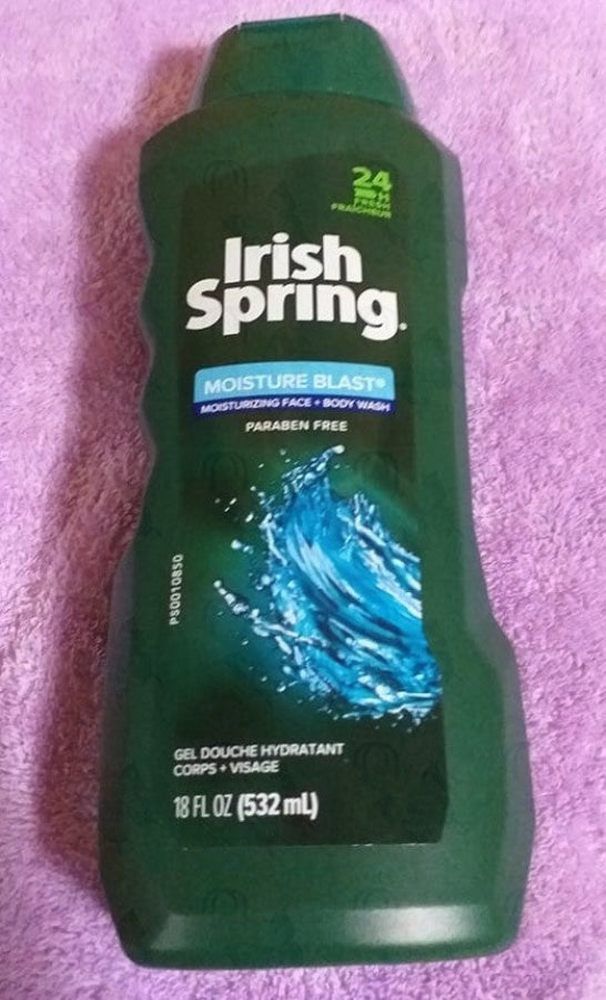 Irish Spring Moisturizing Men s Body Wash Shower Gel, Moisture Blast 532ml Hot on Sale