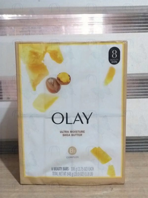 Olay Ultra Moisture Shea Butter Beauty Bar with Vitamin B3 Complex, (848g) 8 bar soap Fashion