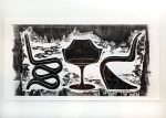 Limited Edition Designer Chairs Woodblock Print Fashion