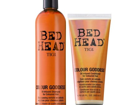 Tigi Colour Goddess Oil Infused Shampoo and Conditioner 13.5-6.7 oz Duo Hot on Sale