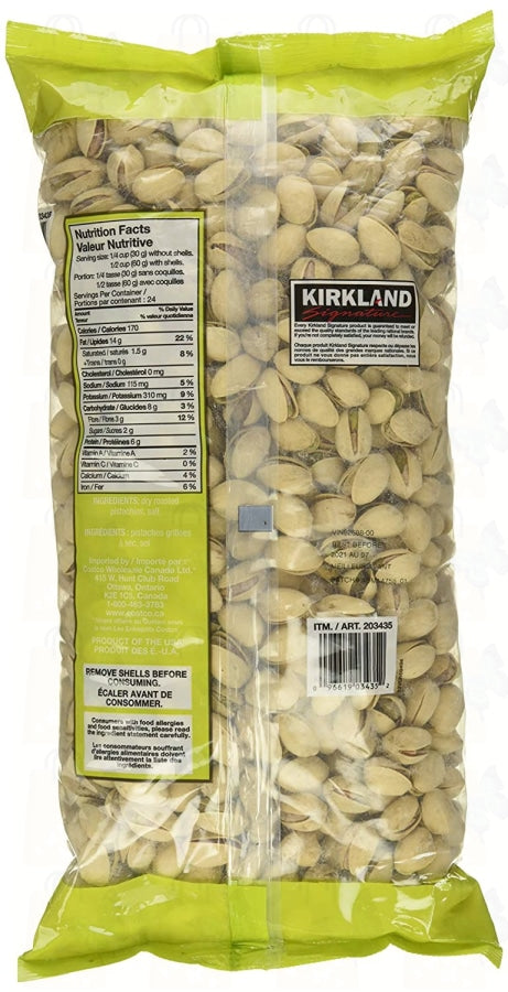 Kirkland Signature Dry Roasted & Salted In-Shell Pistachio, 48 Ounce U.S.A Online Hot Sale