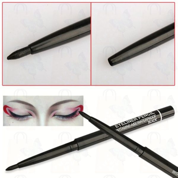 1PC Black Eyeliner Waterproof Long Lasting Eye Liner Pencil Supply