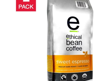 Ethical Bean Coffee Sweet Espresso Medium Dark Roast Whole Bean Coffee, 2-pack For Cheap