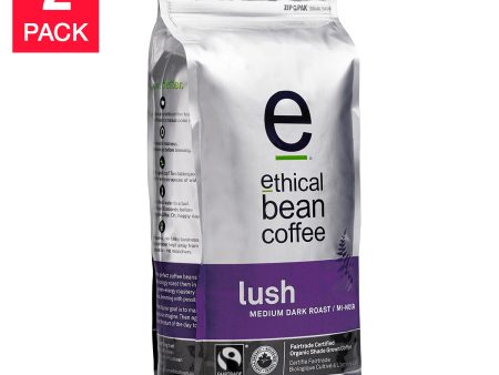 Ethical Bean Coffee Lush Medium Dark Roast Whole Bean Coffee, 2-pack Discount