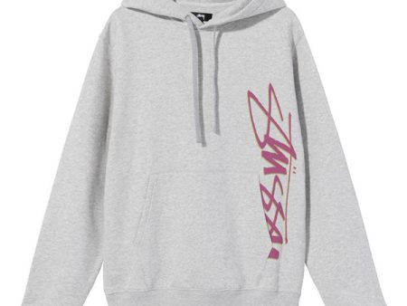 Stussy Smooth Stock Printed Hoodie - Light Heather Supply