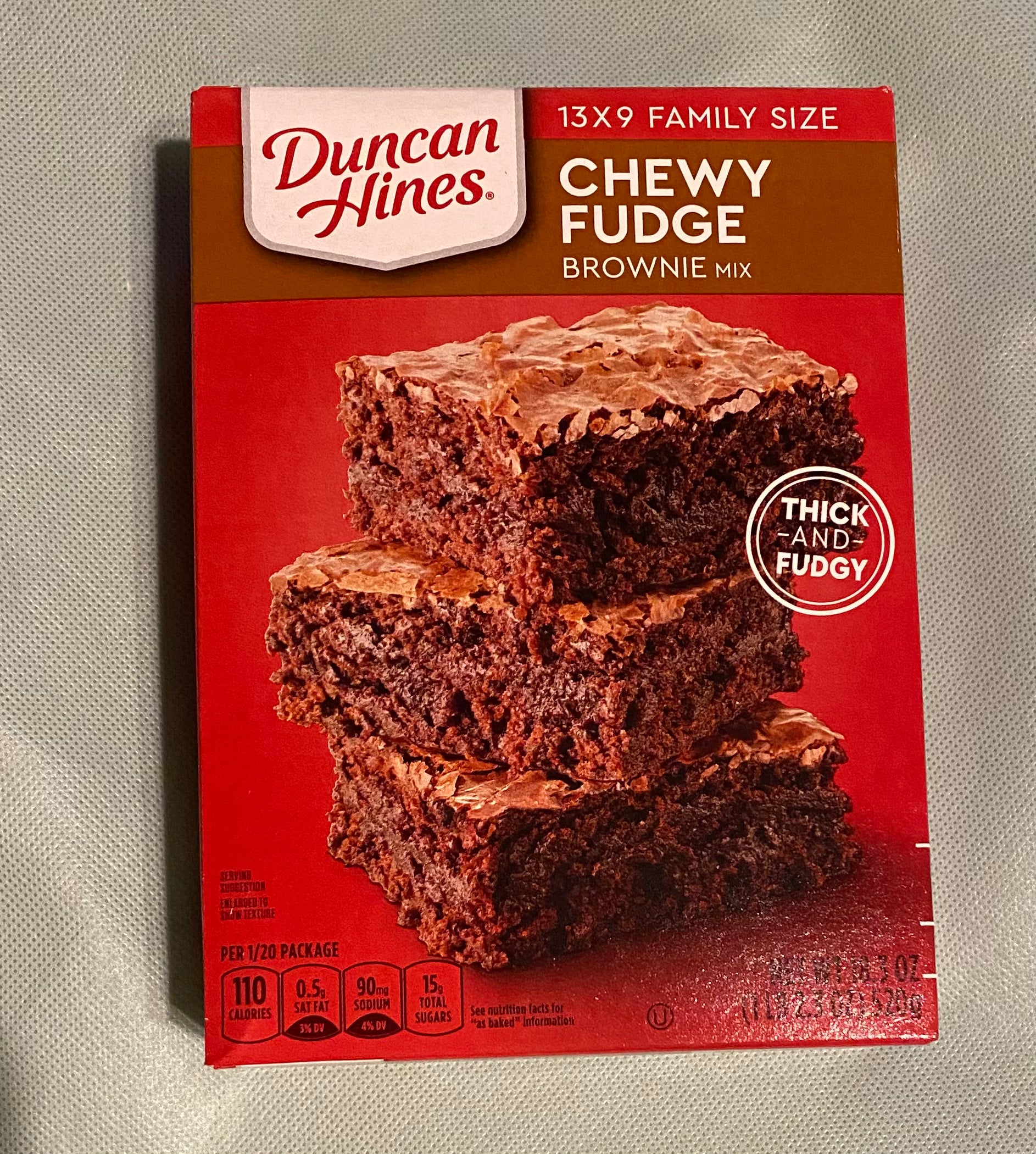 Duncan Hines Chewy Fudge Brownie mix family size (520g) Hot on Sale