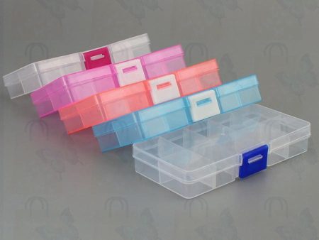 10 Grid Plastic Transparent Storage Box Jewelry Manicure Container Online