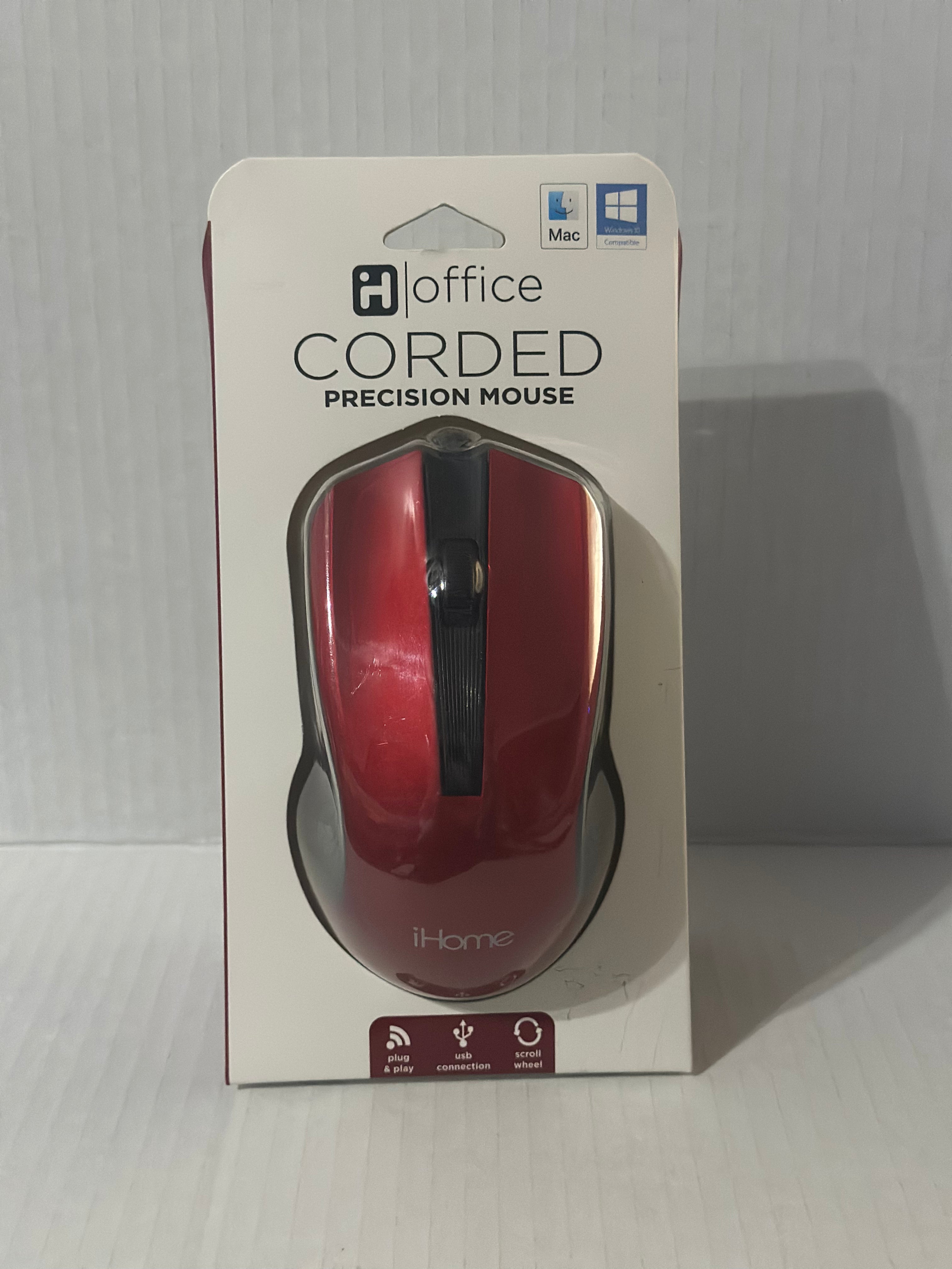 iHome Red & Black Wireless Mouse For Sale