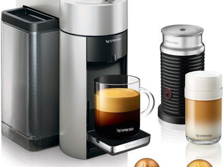 Nespresso Vertuo Coffee and Espresso Machine by De Longhi with Aeroccino For Sale