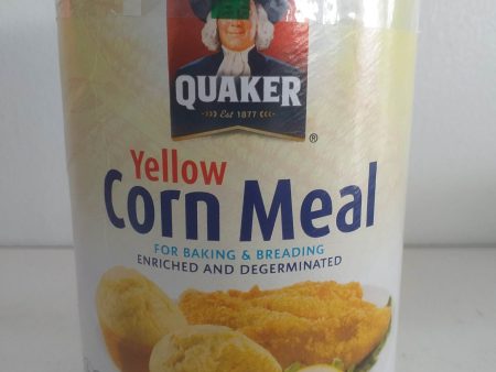 Quaker Yellow Enriched and Degerminated Corn Meal Canister, 24 oz Online Hot Sale