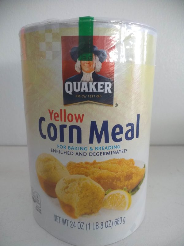 Quaker Yellow Enriched and Degerminated Corn Meal Canister, 24 oz Online Hot Sale