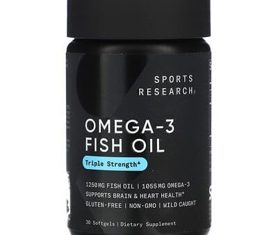 Sports Research Triple Strength Omega-3 Fish Oil, 150 Fish Softgels Online Sale