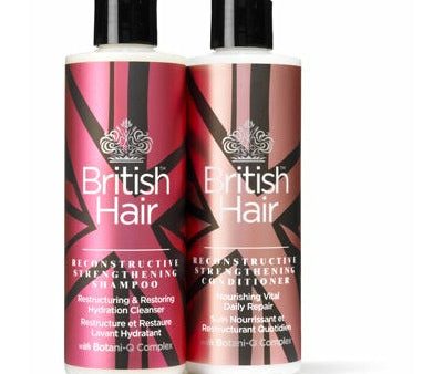 British Hair Reconstructive Strengthening Shampoo and Conditioner Duo 8 oz on Sale