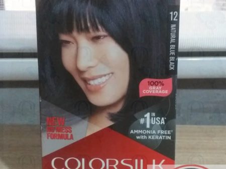 Revlon Permanent Hair color #12 Natural Blue Black ammonia free with Keratin Supply