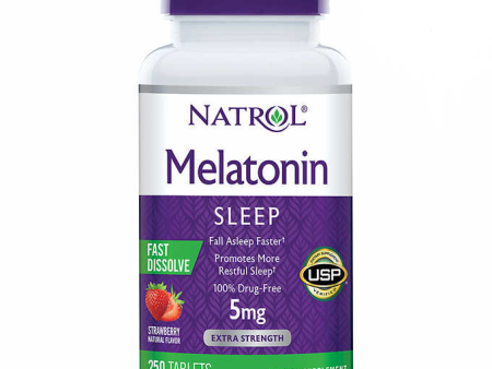 Natrol Melatonin 5mg Fast Dissolve, 250 Tablets Hot on Sale