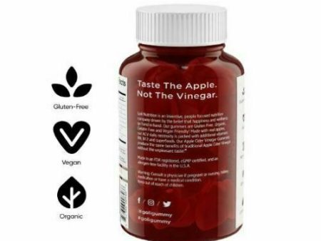 Goli Organic Apple Cider Vinegar Gummies FREE Same Day Shipping Mon-Sat Hot on Sale