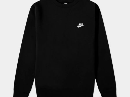 Nike NSW Club Fleece Crewneck Sweatshirt - Black Sale