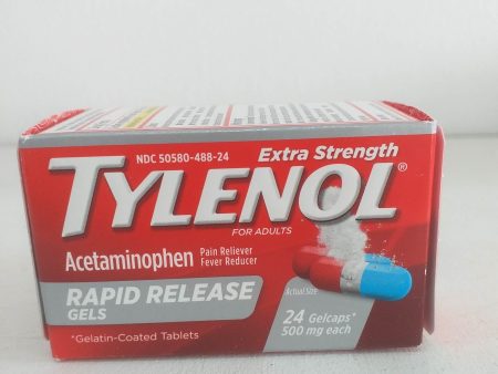 Tylenol Extra Strength Acetaminophen Rapid Release Gels, 24 ct Cheap