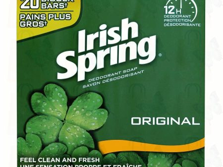 Irish Spring, Fresh & Clean Original Bar Soaps 4 Oz x 20 Bars Online Hot Sale