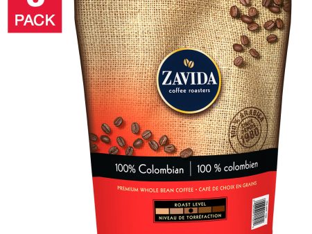 Zavida® - 100% Colombian Whole Bean Coffee 3 x 907 g Bags Fashion