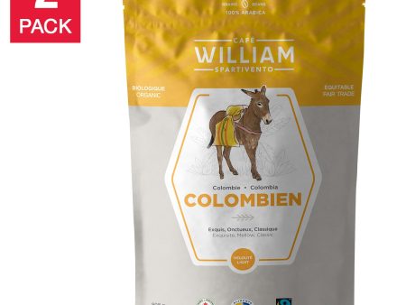 William Spartivento Colombian Light Roast Fairtrade and Organic Whole Bean Coffee, 2-pack Discount