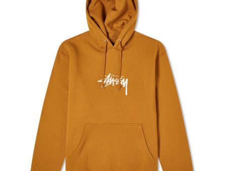 Stussy Stock Logo App. Hoodie - Caramel For Cheap