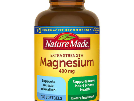 Nature Made Extra Strength Magnesium 400 mg, 180 Softgels Online Sale