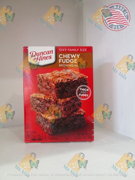 Duncan Hines Chewy Fudge Brownie mix family size (520g) Hot on Sale