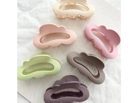 Pastel Cloud Hair Claws - Assorted Matte Hues Hot on Sale