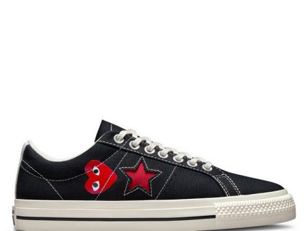 Converse X Comme Des Garcons Play One Star OX - Black For Sale