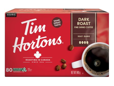 Tim Hortons Dark Roast Single-serve K-Cup Pods, 80-pack For Cheap