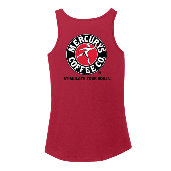 Mercurys Coffee Red Tank Top (Womens) Discount