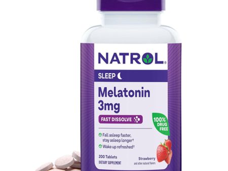 Natrol Melatonin 3mg Fast Dissolve, 200 Tablets Online now