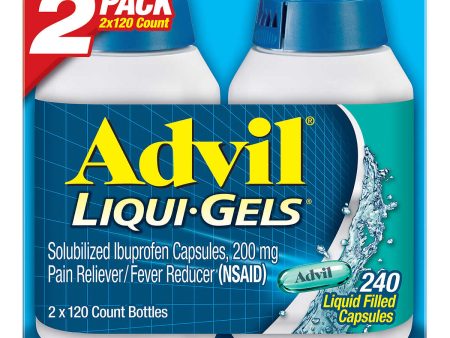 Advil Liqui-Gels Ibuprofen 200mg 2pack, 240 Capsules For Cheap