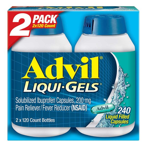 Advil Liqui-Gels Ibuprofen 200mg 2pack, 240 Capsules For Cheap