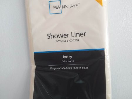 Mainstays Extra Light Weight Shower Liner - Ivory (177.8cm x 180.3 cm) For Discount