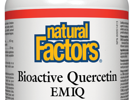 Natural Factors, Bioactive Quercetin EMIQ, 50mg, 60 vegetarian capsules For Discount